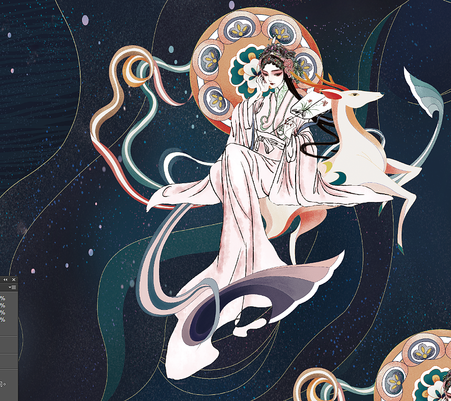 戏曲插画（图ZMjQ5NDAzMzA0） - 创作习作 - 站酷设计师小小XIAO122原创素材 - 站酷ZCOOL