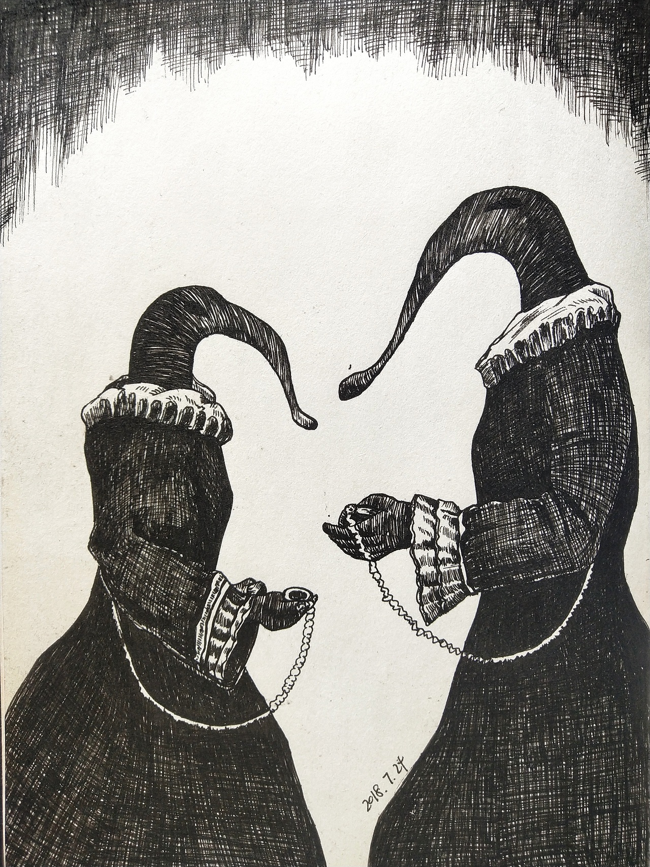 2018年钢笔画练习（图ZMTgzMzk4NzI4） - 新锐潮流插画 - 站酷设计师丁小厌原创素材 - 站酷ZCOOL