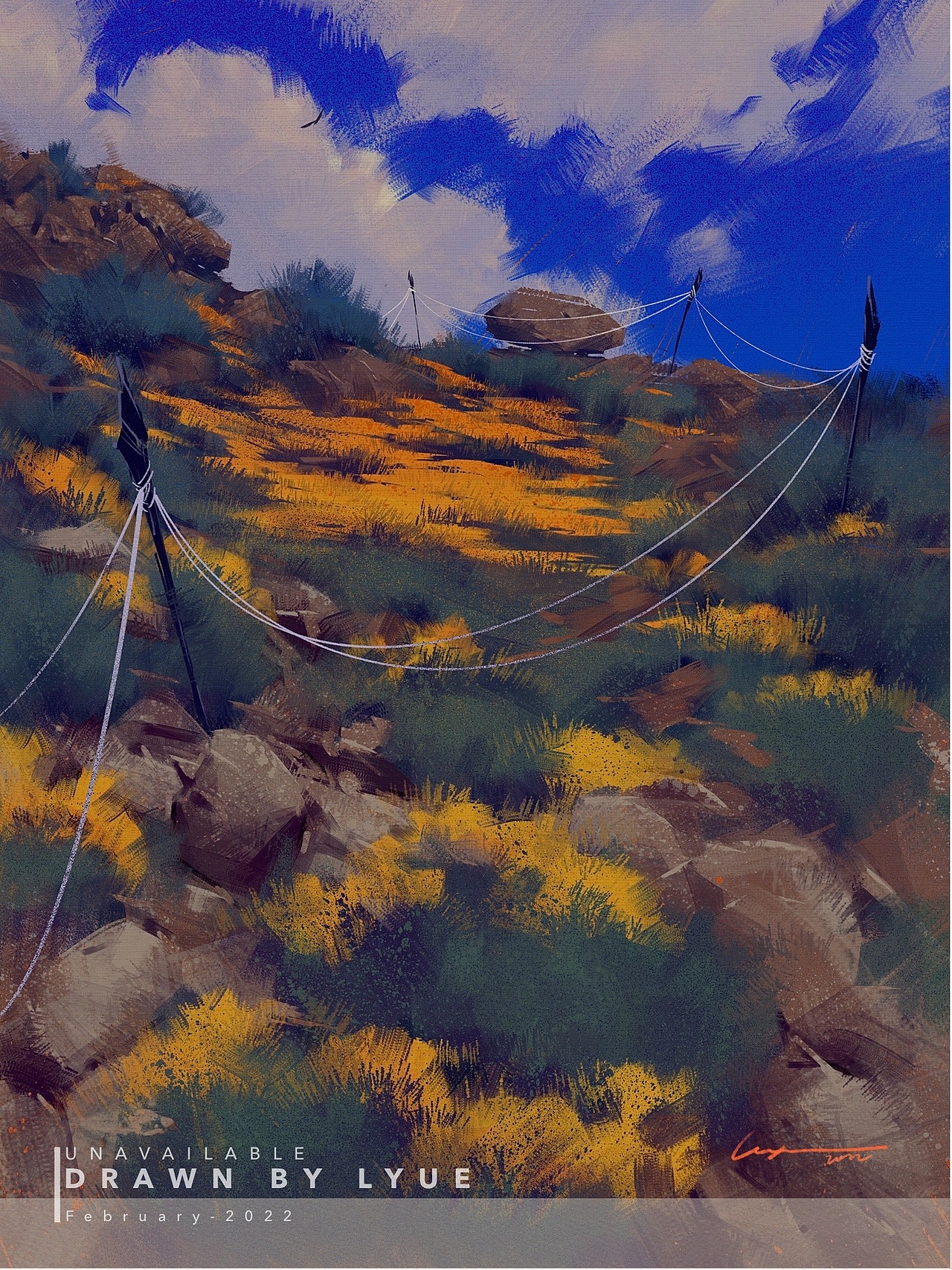iPad风景插画合集（2022.03）（图ZMjkxMDE5NzAw） - 艺术插画 - 站酷设计师厘鱼Lyue原创素材 - 站酷ZCOOL