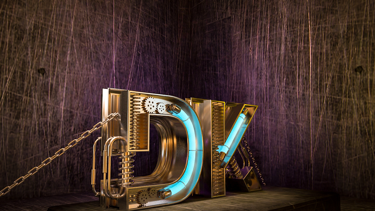 3d机械字体设计