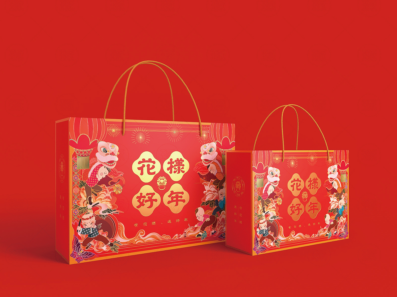 【琢品牌】《花様好年》立方盒通用年货包装