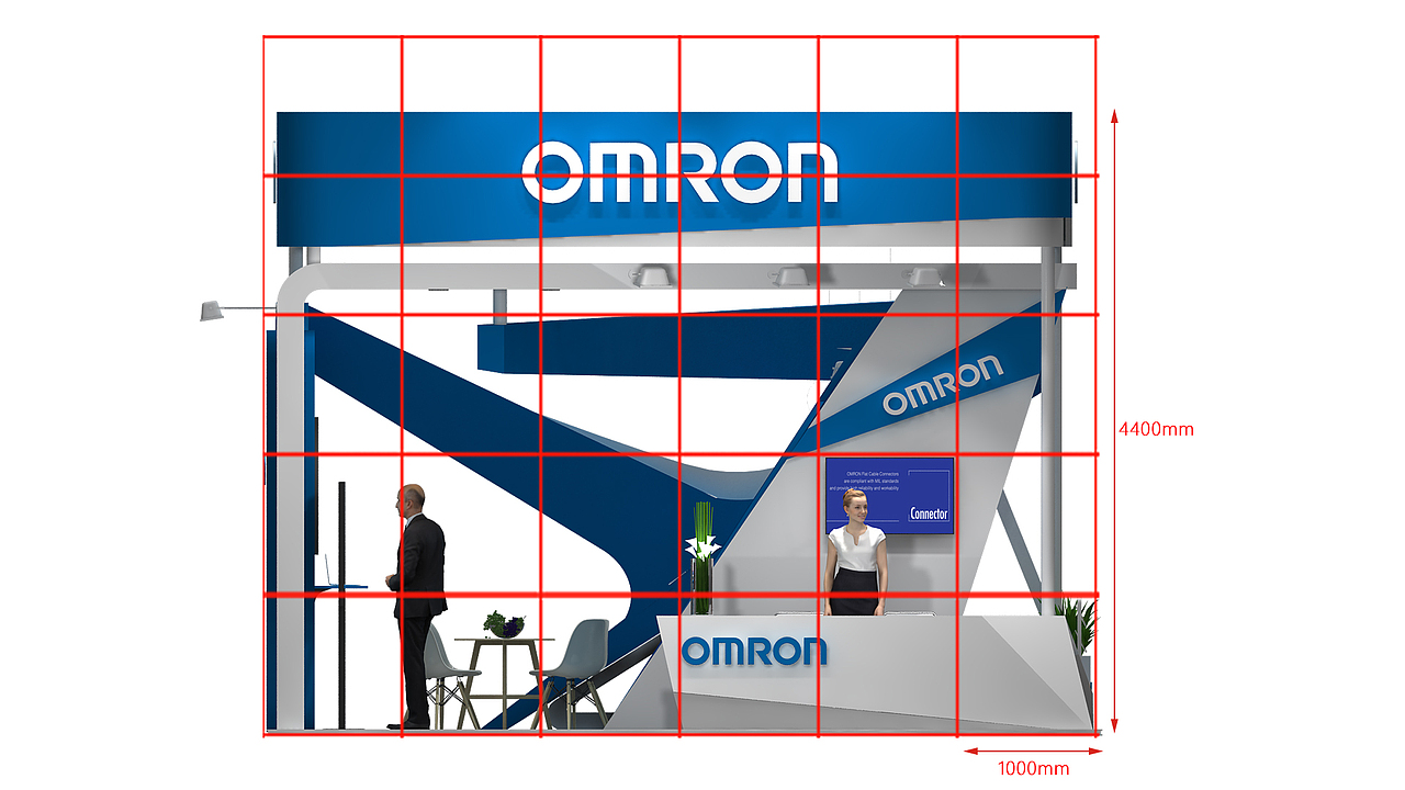 OMRON 展台设计（图ZMTI5Mjk0MDUy） - 建筑/空间 - 站酷设计师XL随性原创素材 - 站酷ZCOOL