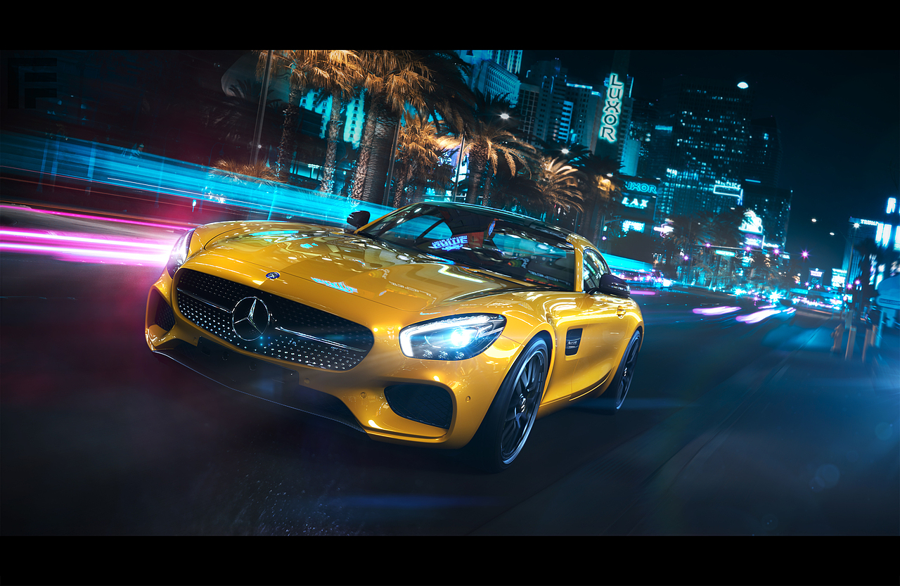 CGI_Mercedes Benz AMG GT（图ZNDYyOTczOTY=） - 机械/交通 - 站酷设计师windsfan原创素材 - 站酷ZCOOL