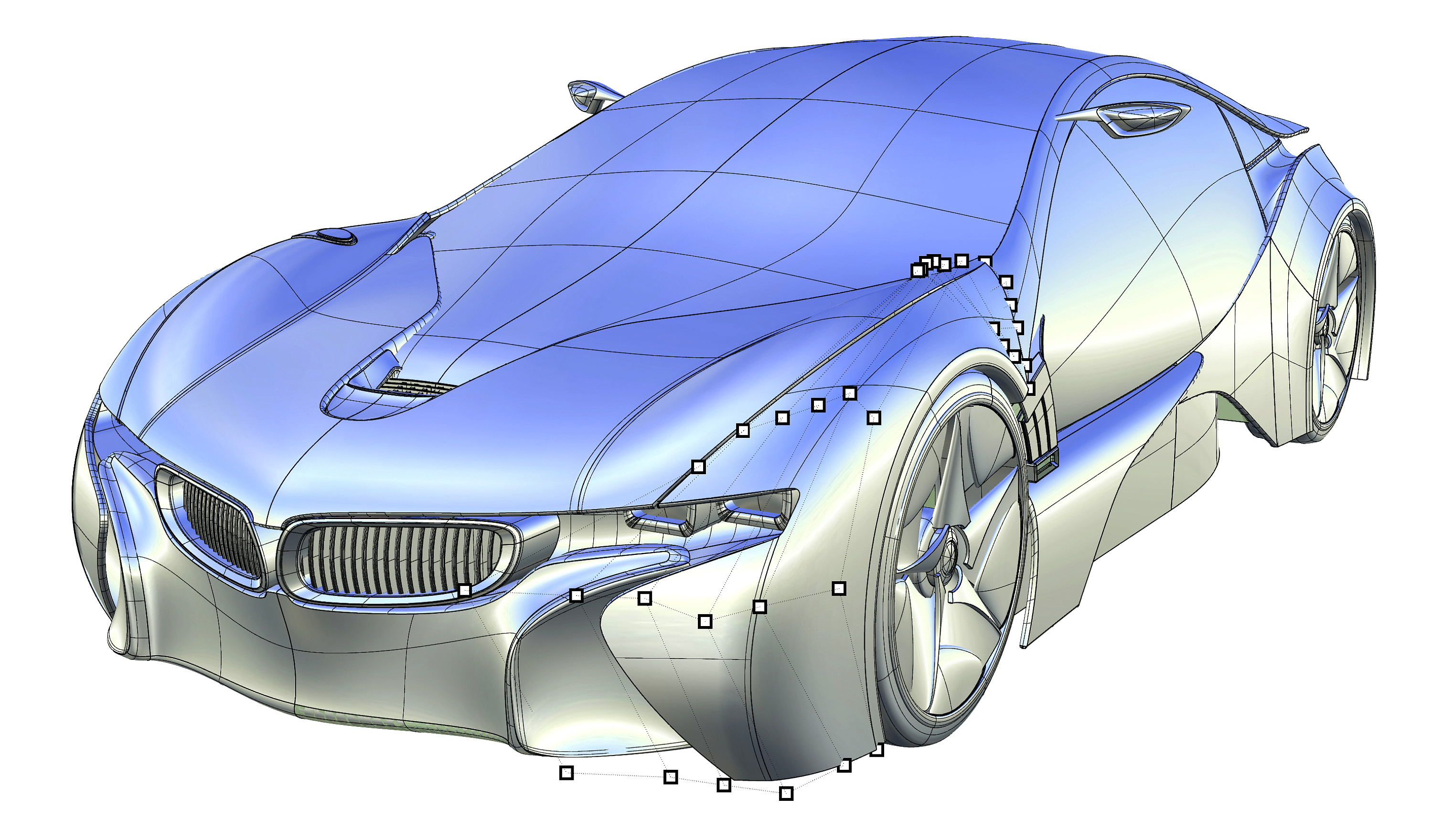 C4D+OC 宝马汽车模型材质渲染|三维|产品|David_陈 - 原创作品 - 站酷 (ZCOOL)
