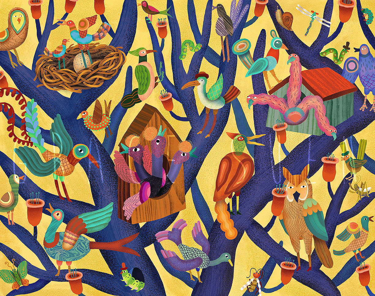 邦臣拼图系列part 1 密集慎入|插画|商业插画|gracesuen_原创作品