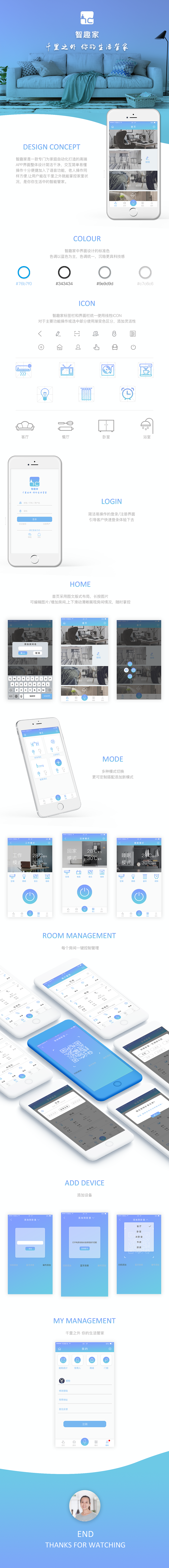《智趣家》智能家居APP设计（图ZMTIyMDMyODA0） - APP界面 - 站酷设计师参考哇哦草原创素材 - 站酷ZCOOL
