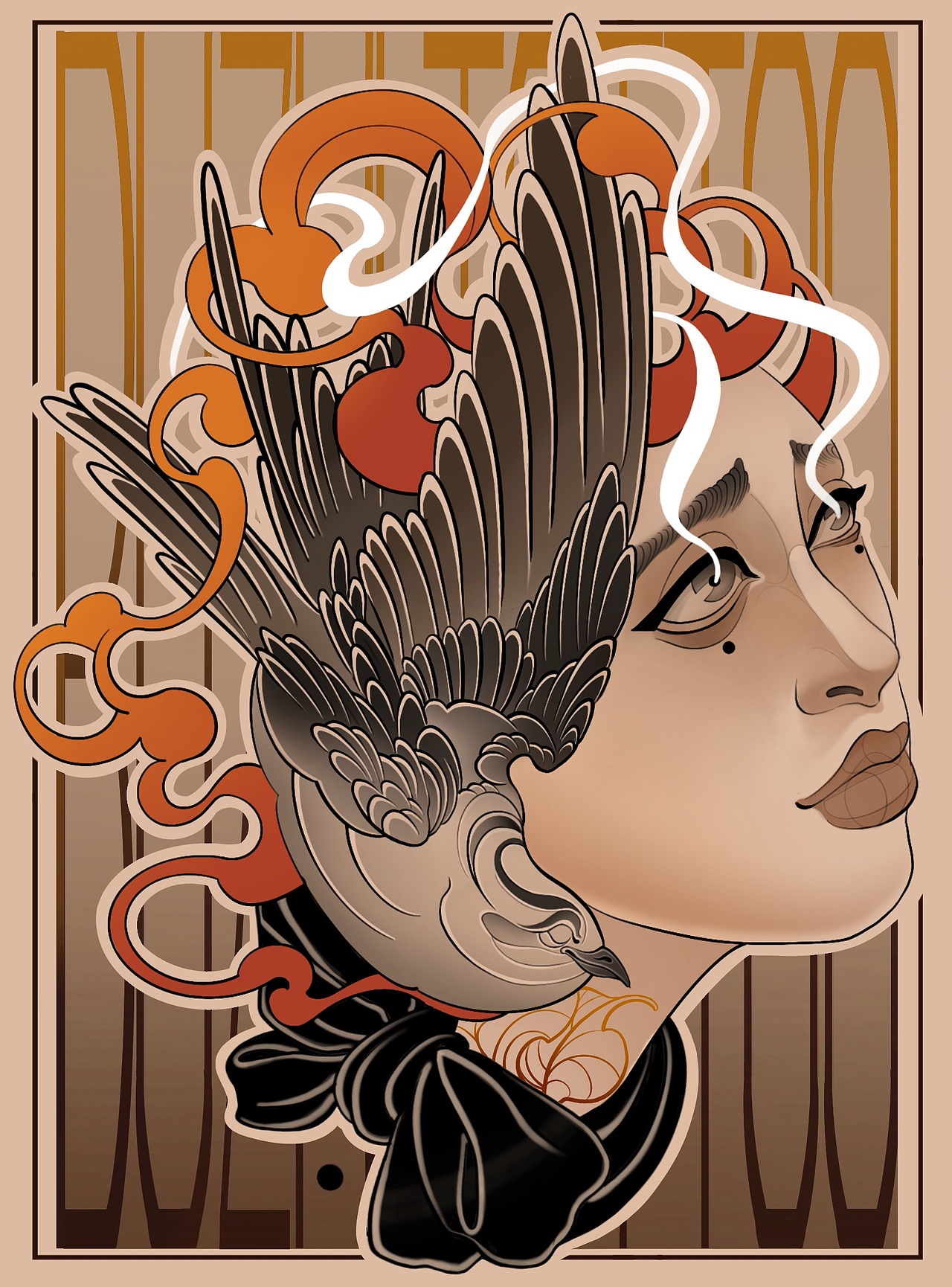 整理之前的原创纹身手稿再做一个小合集（图ZMzA4MTg1MDA0） - 艺术插画 - 站酷设计师不止BZTATTOO馒頭原创素材 - 站酷ZCOOL