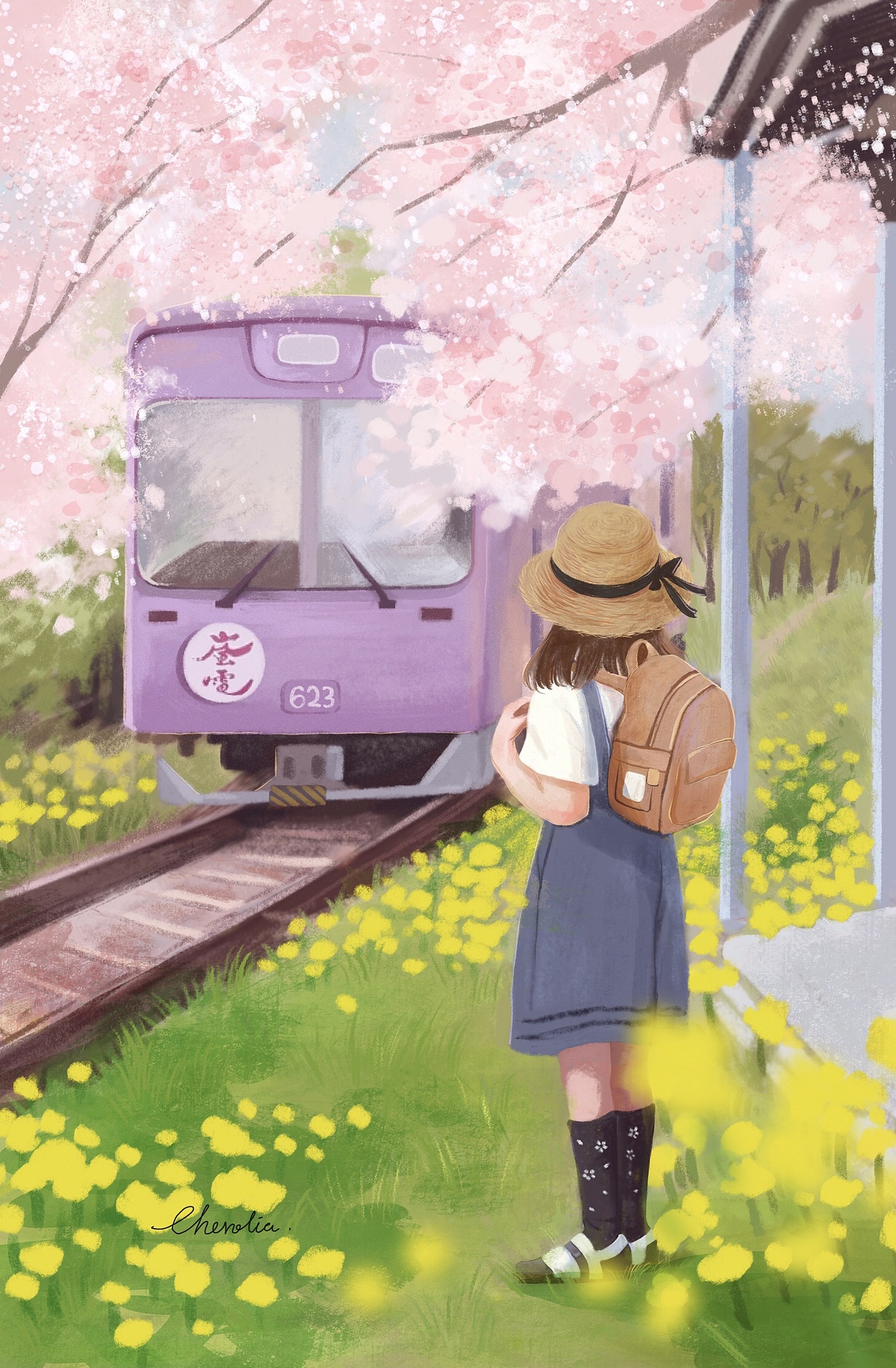 summer｜风轻轻吹来了我的夏天（图ZMjEzNDc4NjE2） - 商业插画 - 站酷设计师小悦cherolia原创素材 - 站酷ZCOOL