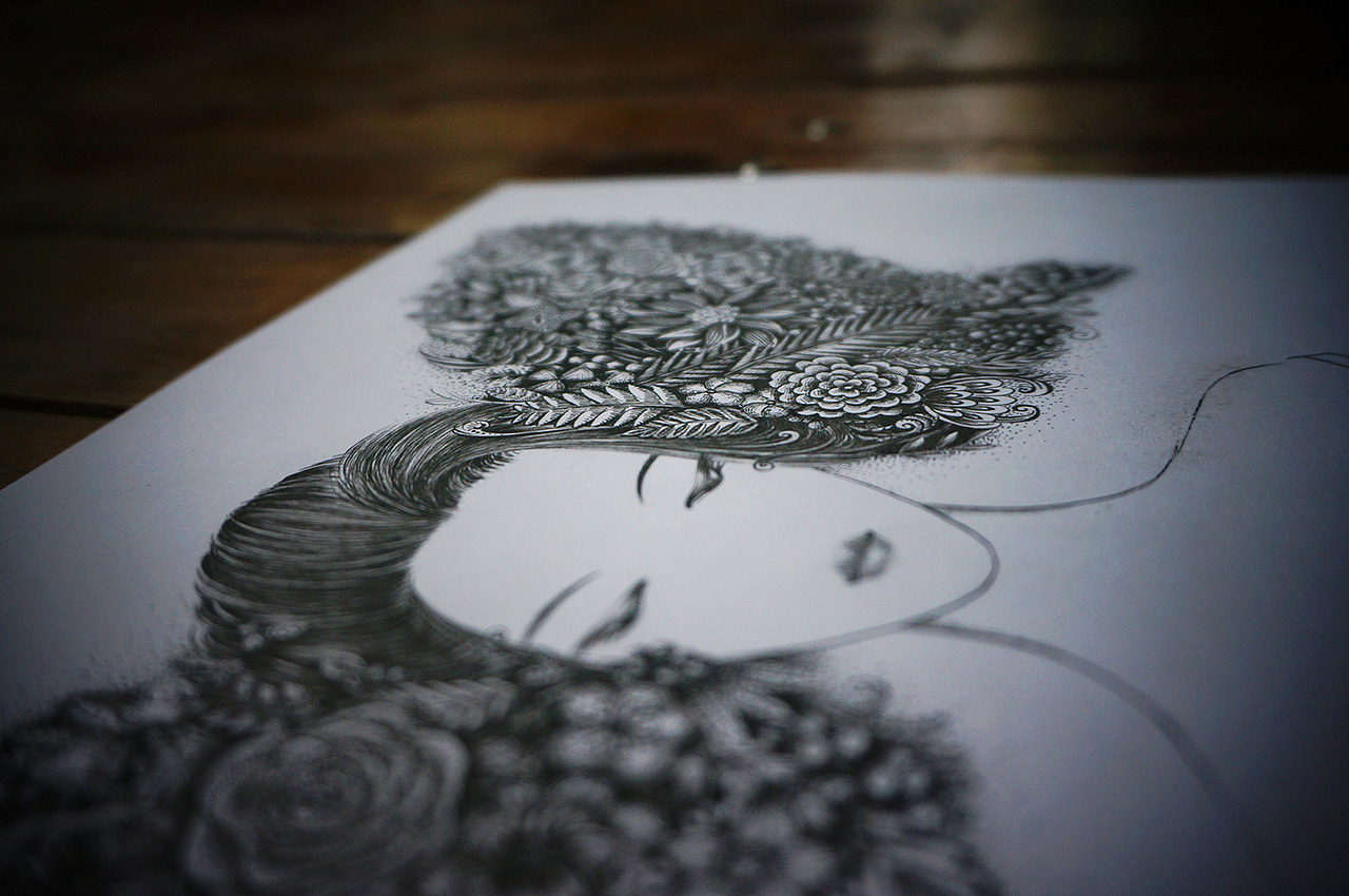 花奴系列（图ZMzQ0OTk4NjQ=） - 绘画 - 站酷设计师兔籽Echo原创素材 - 站酷ZCOOL