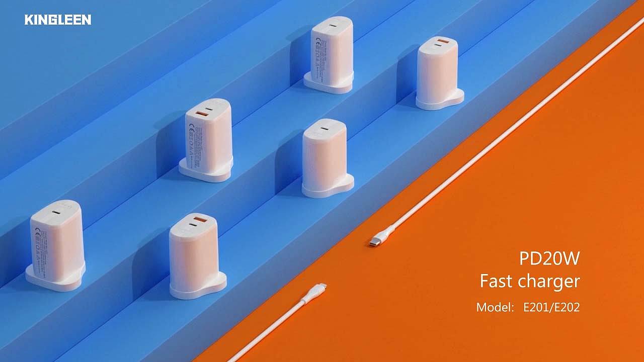 充电器短视频 3C类C4D动画