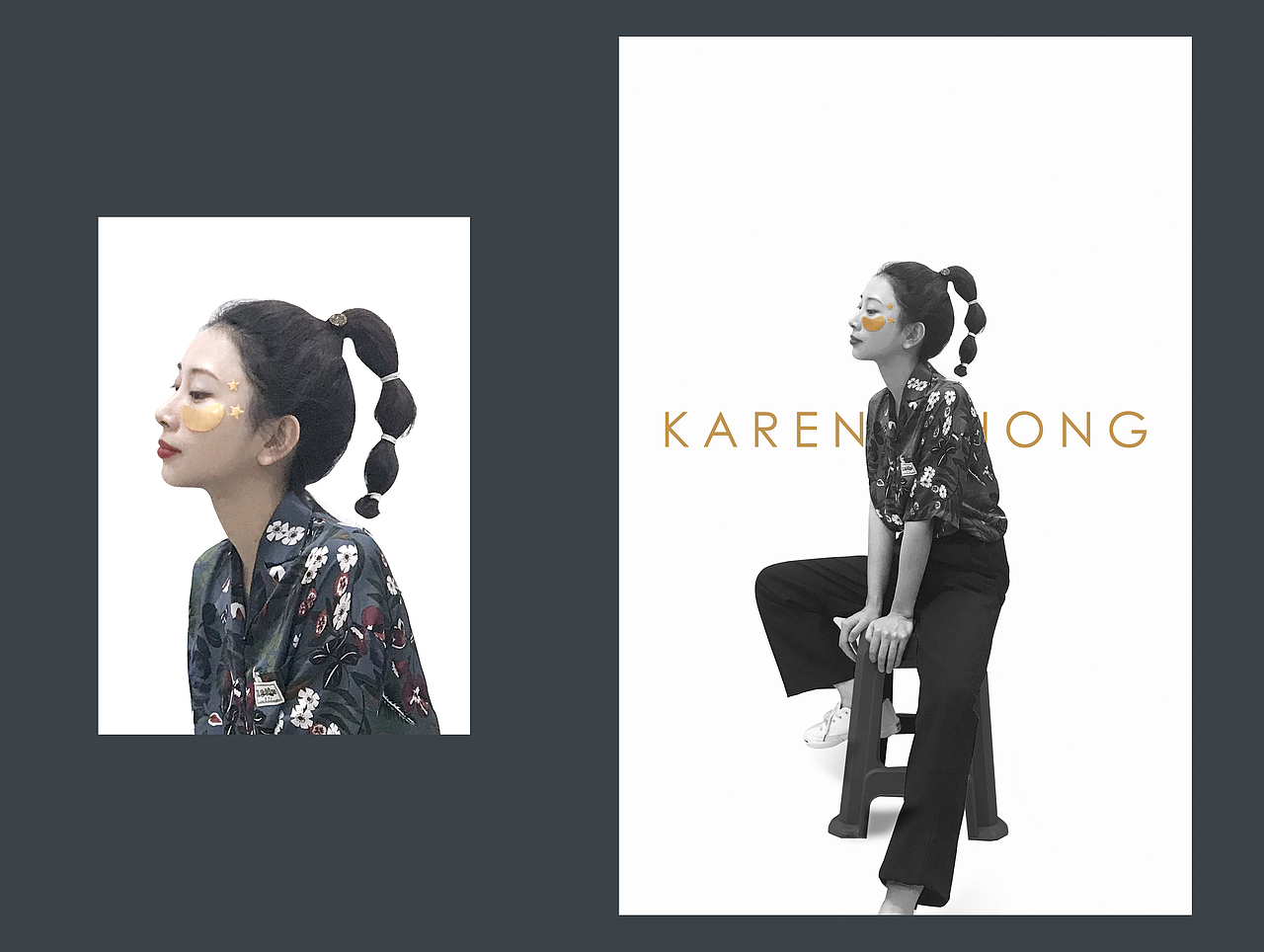 黄金眼膜产品拍摄