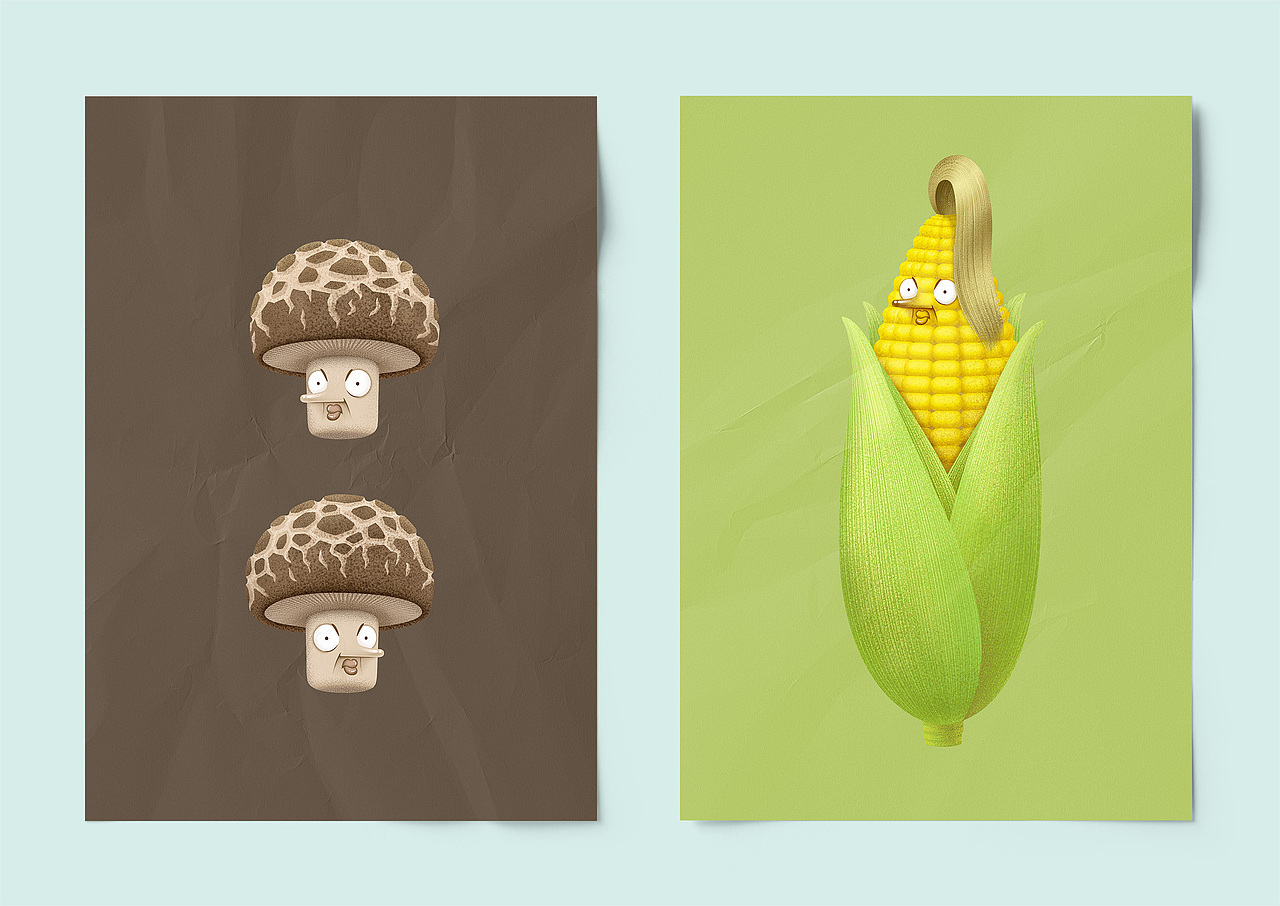 春叔食物系列插画（图ZMTk4NzQ1OTc2） - 创作习作 - 站酷设计师terryjump原创素材 - 站酷ZCOOL