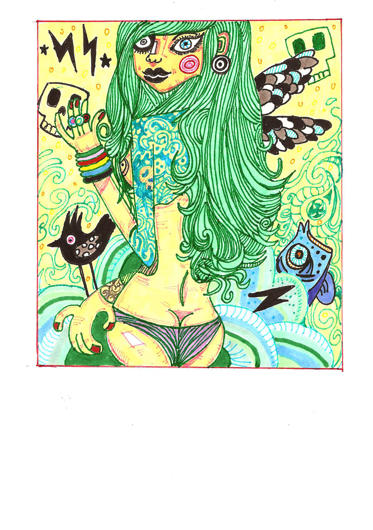 《出游记》涂鸭 绘本（图ZMjc2NDY0OTY=） - 新锐潮流插画 - 站酷设计师想翔就知道原创素材 - 站酷ZCOOL