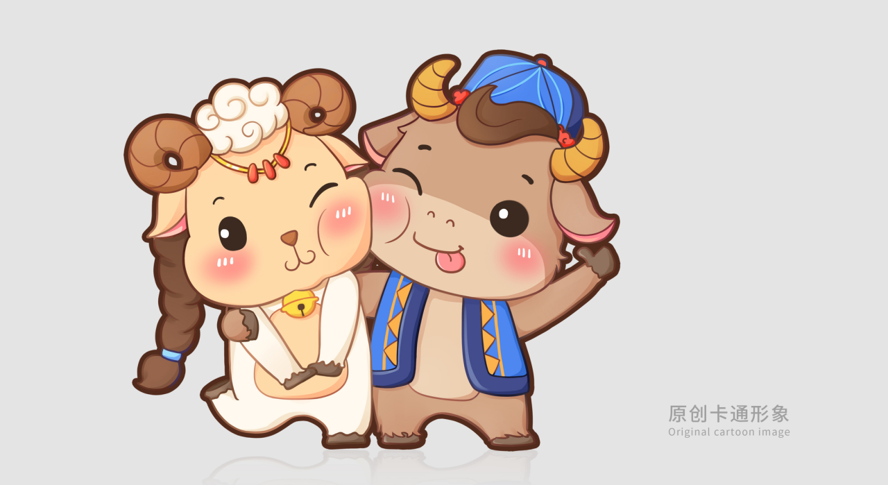 牛羊肉礼盒包装-卡通形象