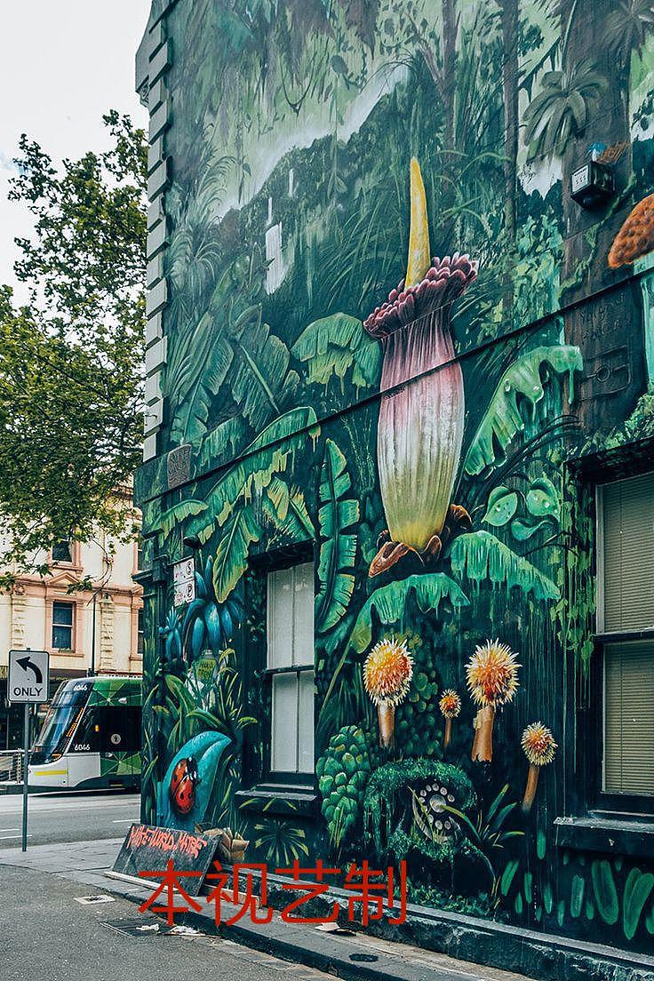 成都墙体彩绘 楼房墙壁绘画设计个性风|纯艺术|绘画|本视墙绘 - 原创