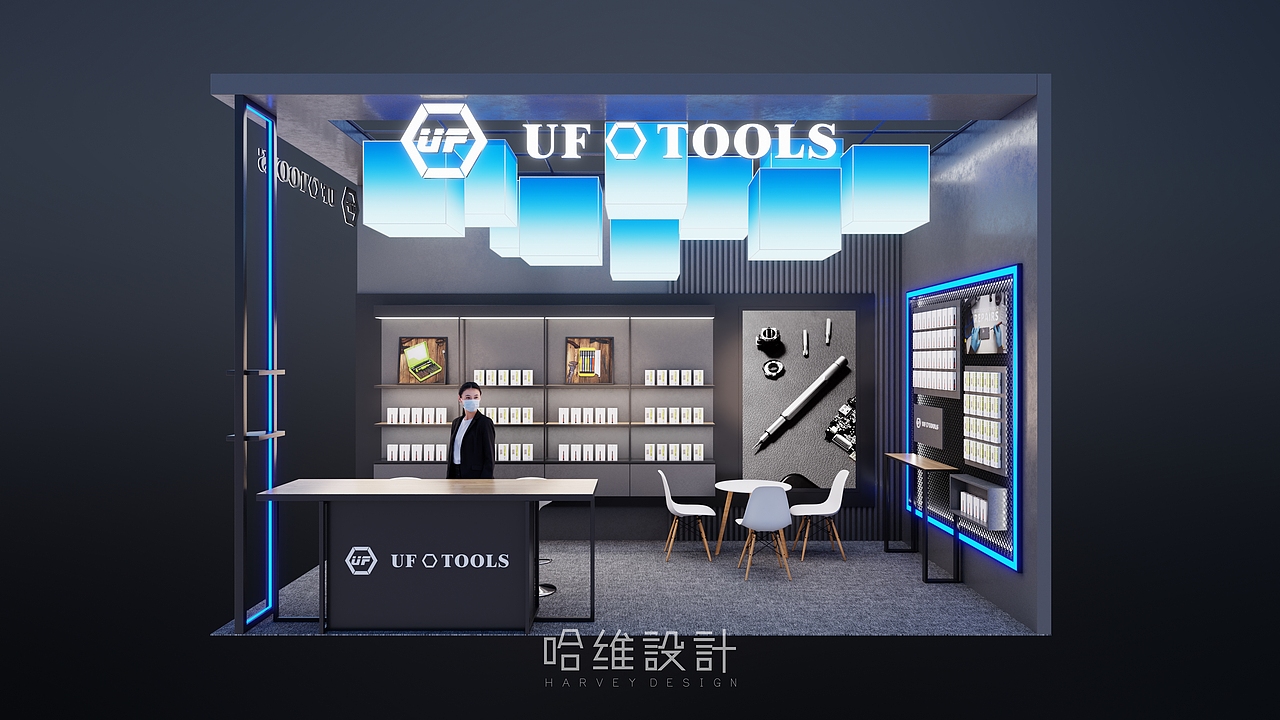 友福18平展台设计（图ZMjcxMTI1NTcy） - 展陈设计 - 站酷设计师哈维设计工作室原创素材 - 站酷ZCOOL