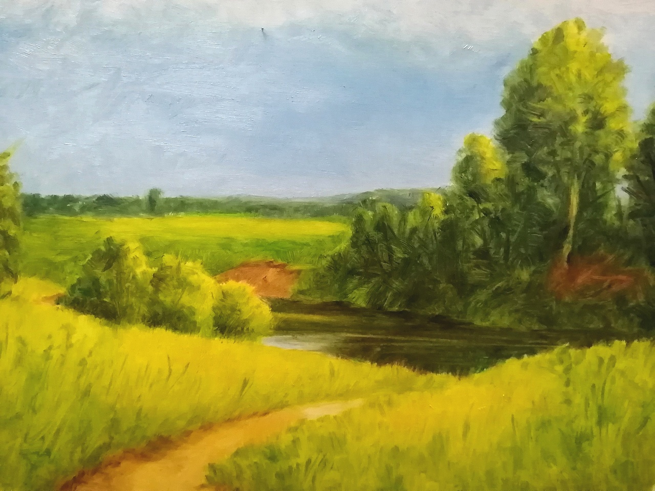 油画风景|纯艺术|绘画|木久一 - 临摹作品 - 站酷 (zcool)