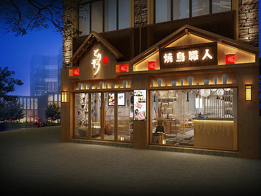 日式烤肉店设计|日式风格