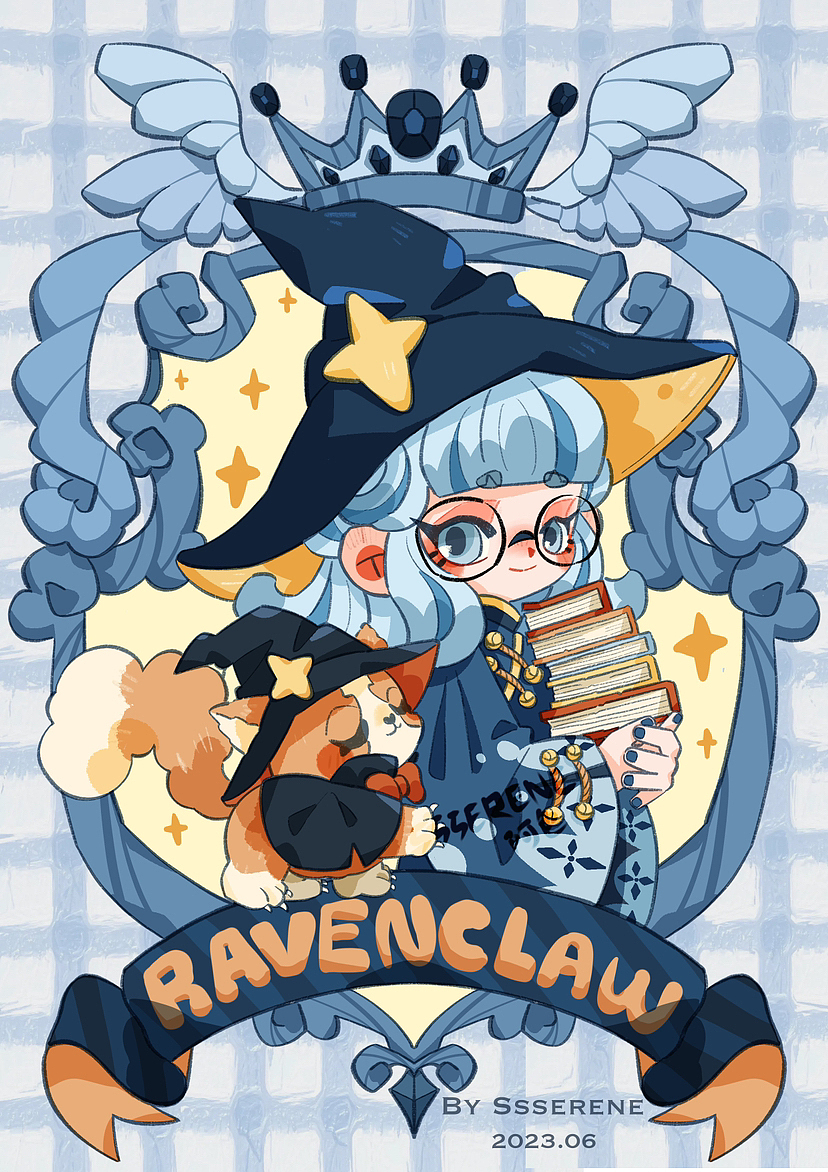 霍格沃茨魔法主题（图ZMzQ2NDU0MDA4） - 儿童插画 - 站酷设计师Ssserene阿色原创素材 - 站酷ZCOOL