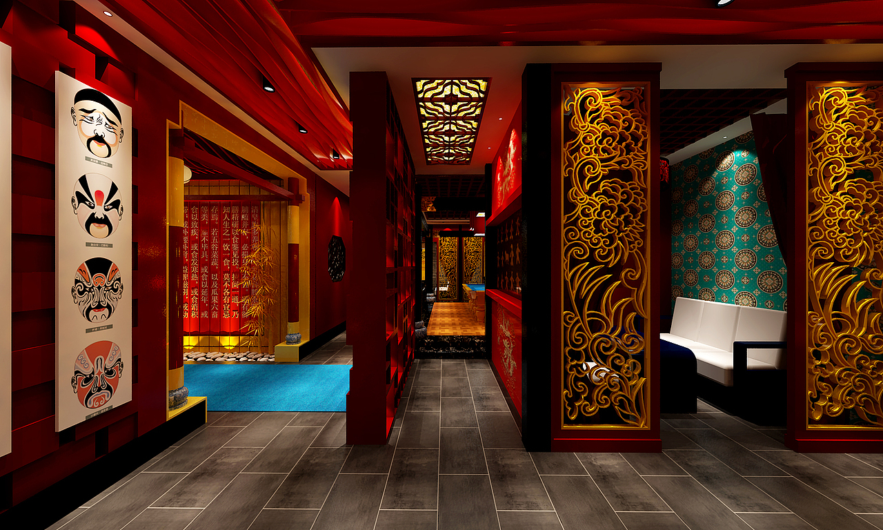 新皇室茶室设计（图ZNDU0MjU5NDQ=） - 建筑/空间 - 站酷设计师BILI_DESIGN原创素材 - 站酷ZCOOL