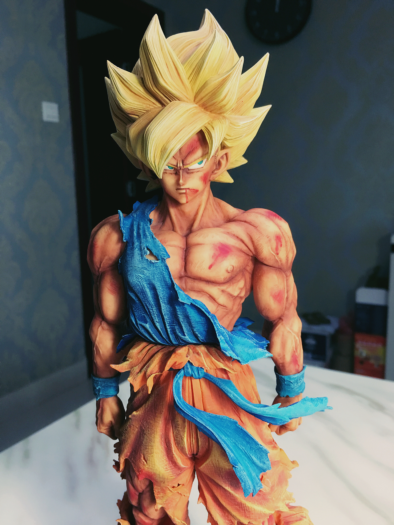 杜老湿 重涂smsp孙悟空|手工艺|手办/模玩|dyn0429_原创作品-站酷