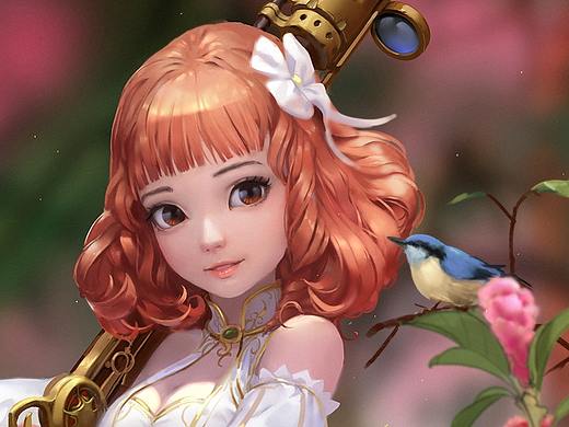 午后的花園（個人主頁-ZMzU5MzA1OTY=） - 商業(yè)插畫 - 站酷設(shè)計師qy6100原創(chuàng)素材 - 站酷ZCOOL