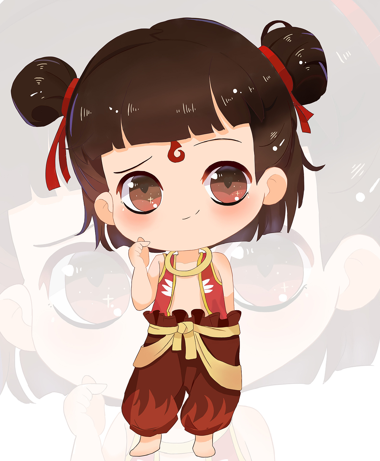 哪吒|动漫|其他动漫|月揽一舟_临摹作品-站酷zcool