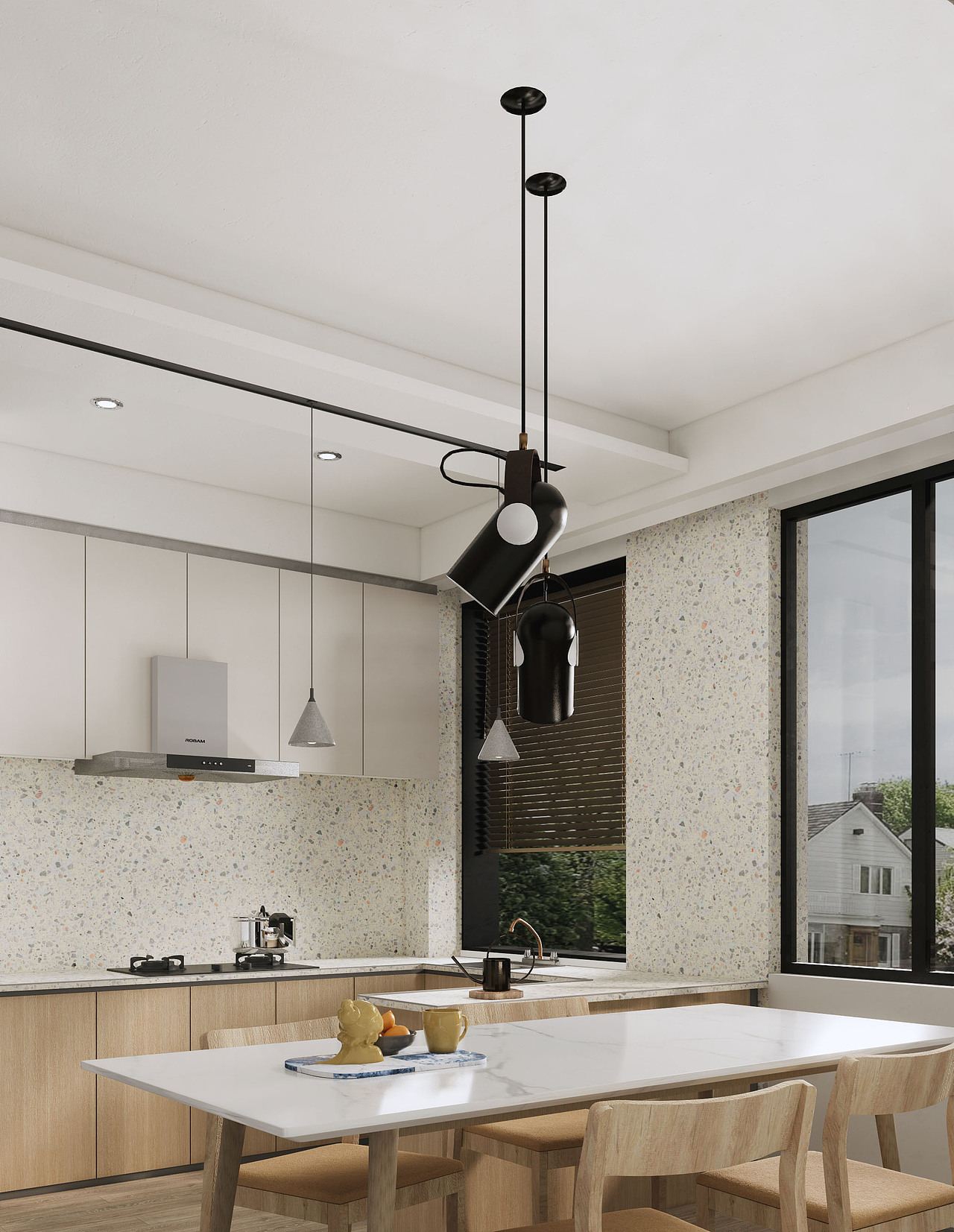 住宅空間 客餐廳渲染（圖ZMjg2OTU3OTIw） - 建筑/空間 - 站酷設(shè)計(jì)師聽夏_原創(chuàng)素材 - 站酷ZCOOL