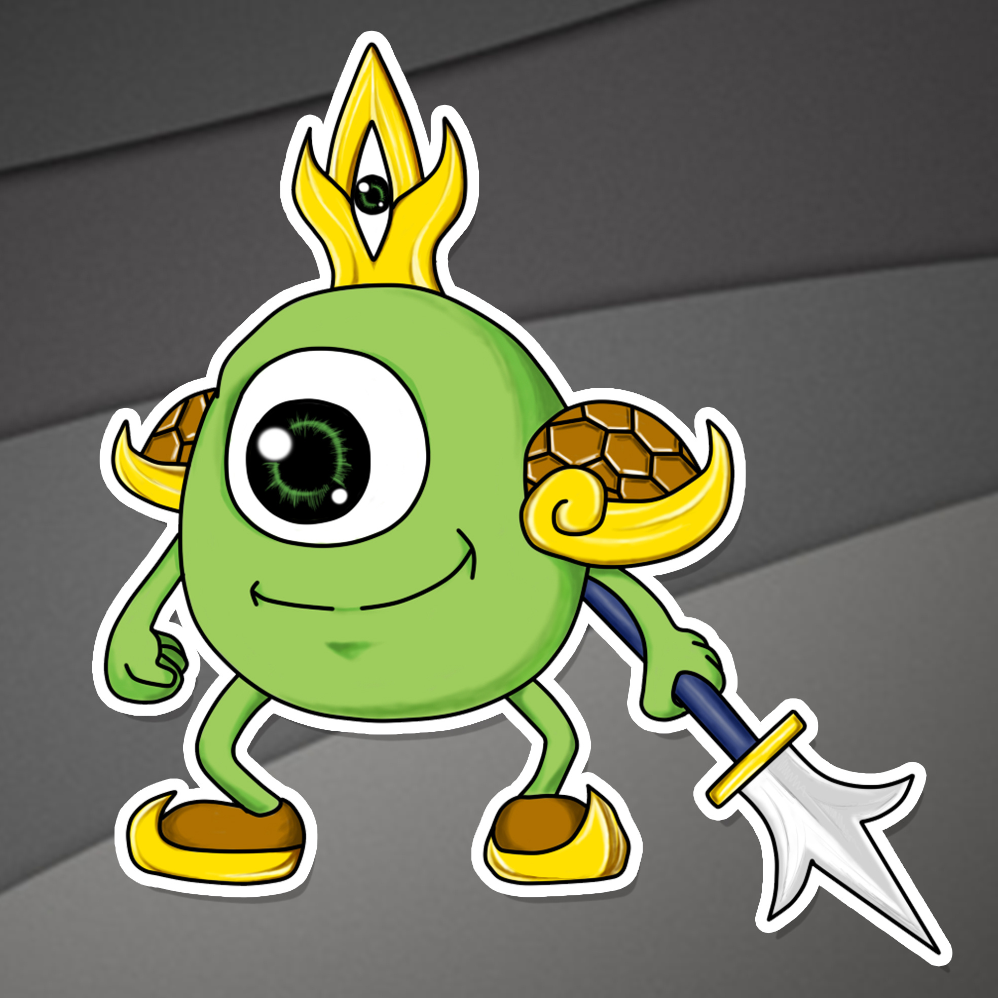 黄金视力眼贴大眼仔形象设计|平面|ip形象|燃指 - 原创作品 - 站酷