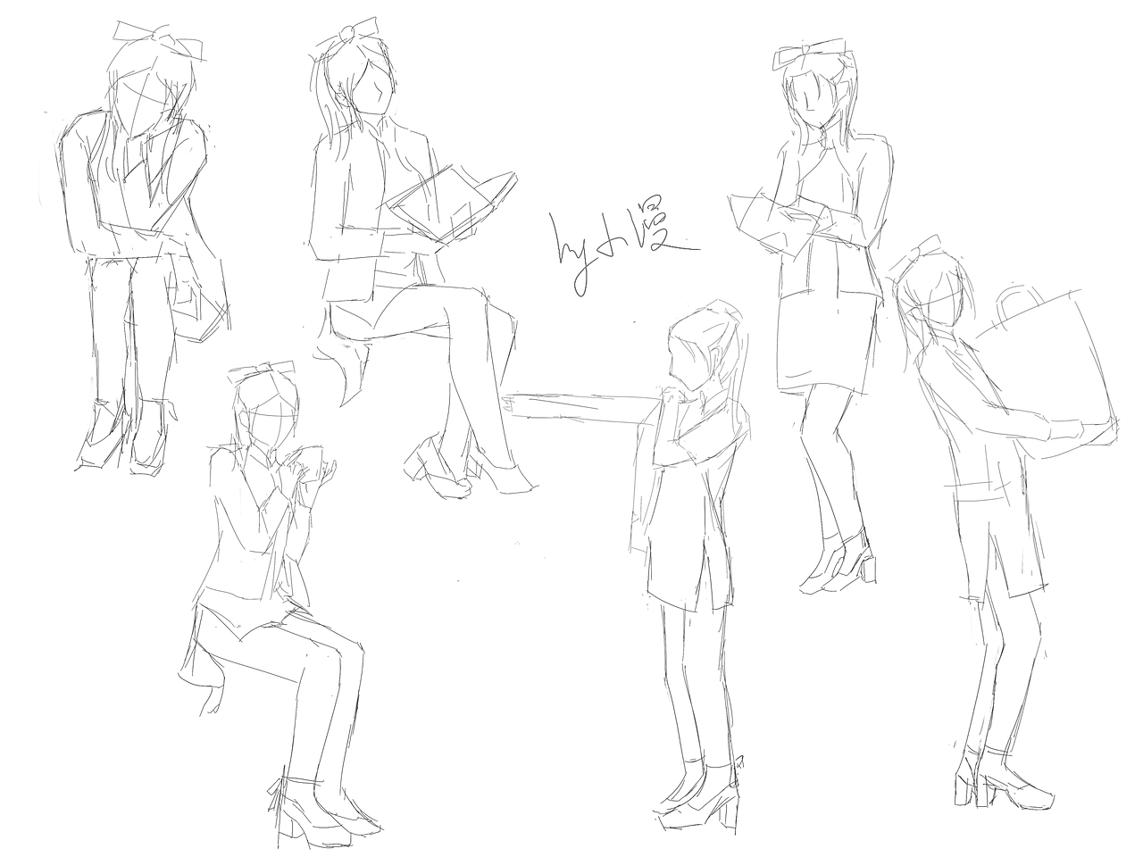 #速写60天挑战赛# DAY54@速写班长（图ZMjk0NTA0NTAw） - 创作习作 - 站酷设计师月城雪兔233原创素材 - 站酷ZCOOL