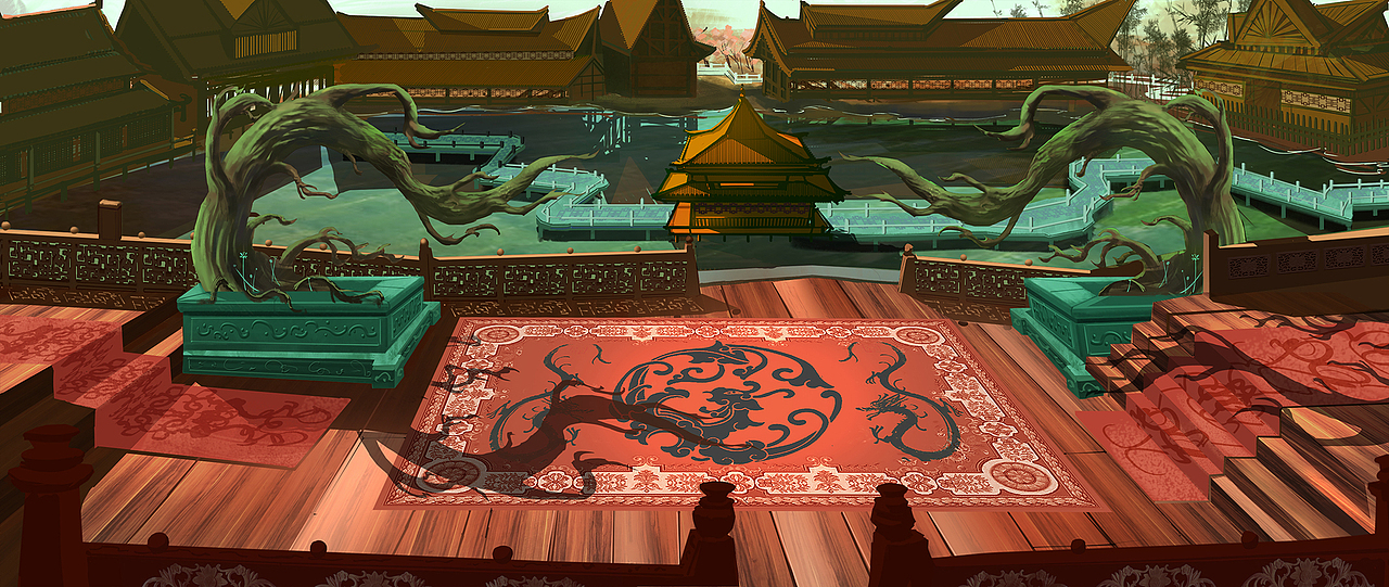 横板小样，画着练手。