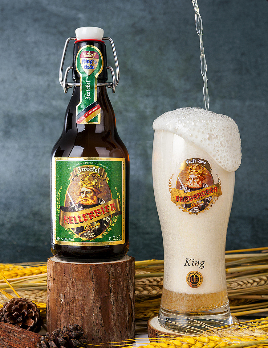 德国国王啤酒-进口啤酒摄影-酒类电商设计