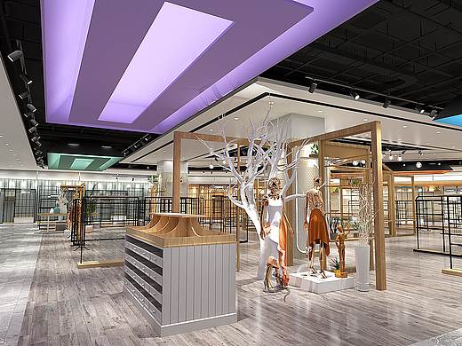 服装店面 卖场局部