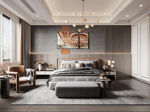 现代简约卧室合集