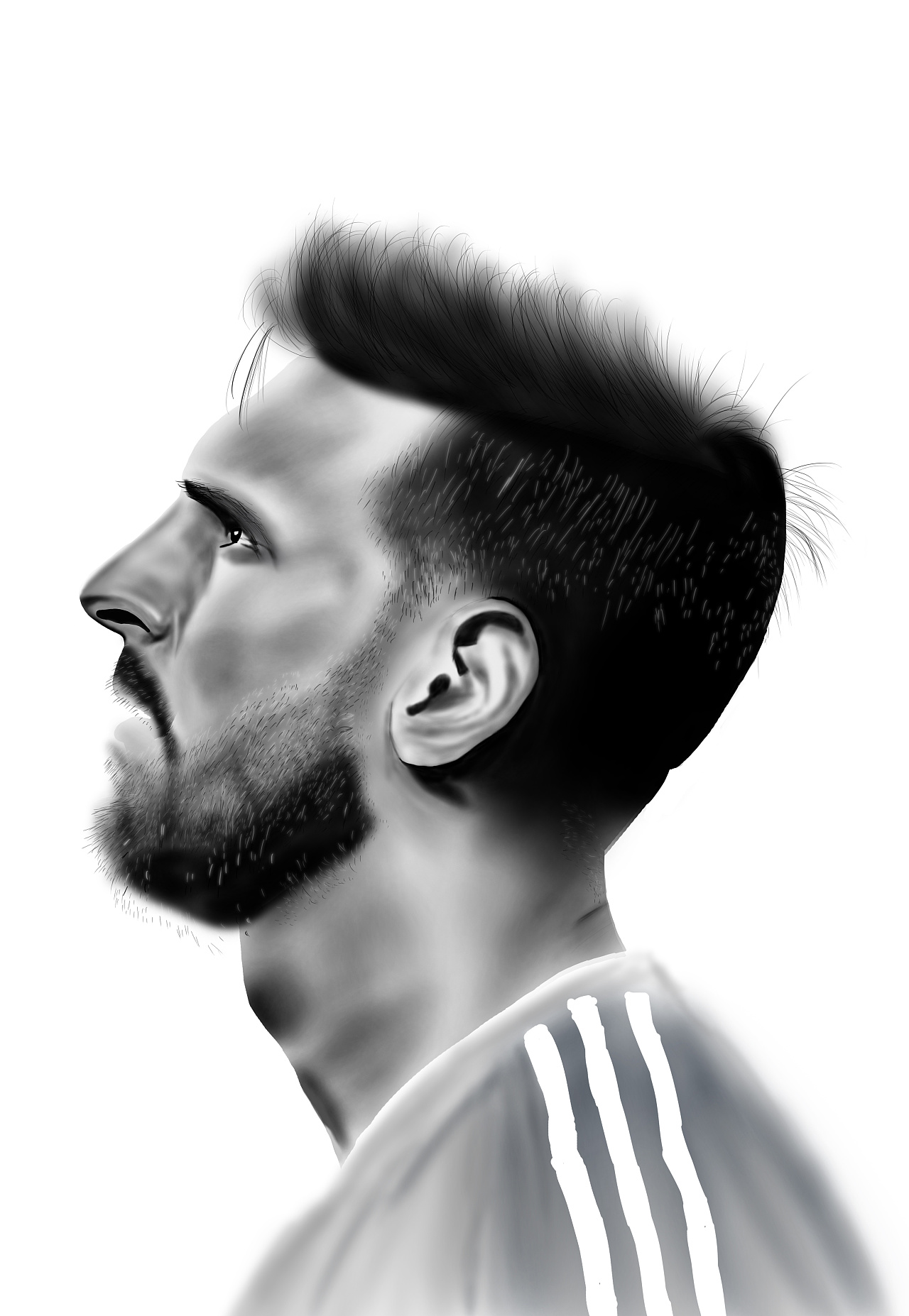 梅西lionel messi(手绘)