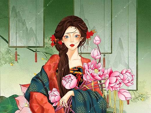 半厚涂古风头像（个人主页-ZNjY3NjUwNDg=） - 商业插画 - 站酷设计师小宝是天仙原创素材 - 站酷ZCOOL