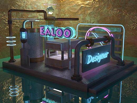 C4D作品（個人主頁-ZMjcyNDkyNTY=） - 場景 - 站酷設(shè)計師DarcyX原創(chuàng)素材 - 站酷ZCOOL