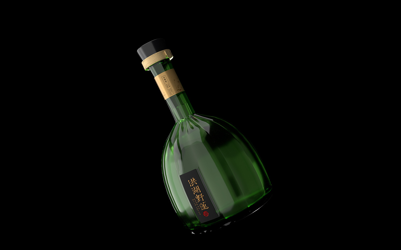 洪湖野莲酒包装设计