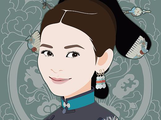 《延禧攻略》--娴妃（个人主页-ZMzIxMTgzNDQ=） - 单幅漫画 - 站酷设计师涵宇Louis原创素材 - 站酷ZCOOL