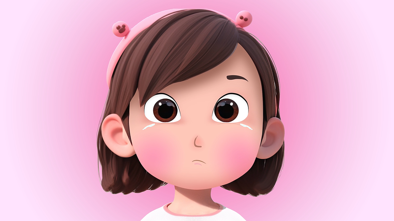 首页画面(小女孩流眼泪)