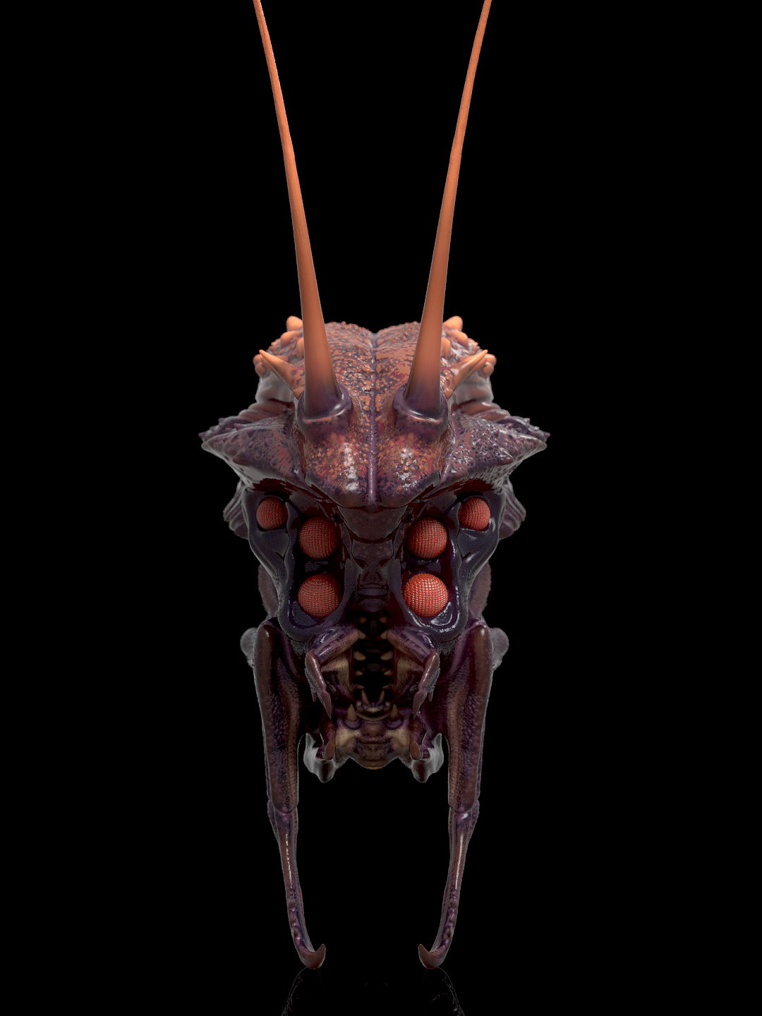 外星人頭部習作（圖ZMTczMzkzMTY0） - 人物/生物 - 站酷設計師撤退冬眠原創(chuàng)素材 - 站酷ZCOOL