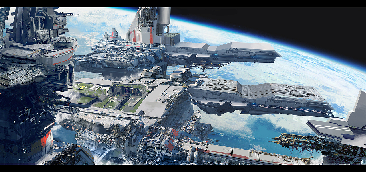 天宫号空间站——科幻中国•肆（图ZMjYxOTUxMDg0） - 概念设定 - 站酷设计师CG帆船原创素材 - 站酷ZCOOL