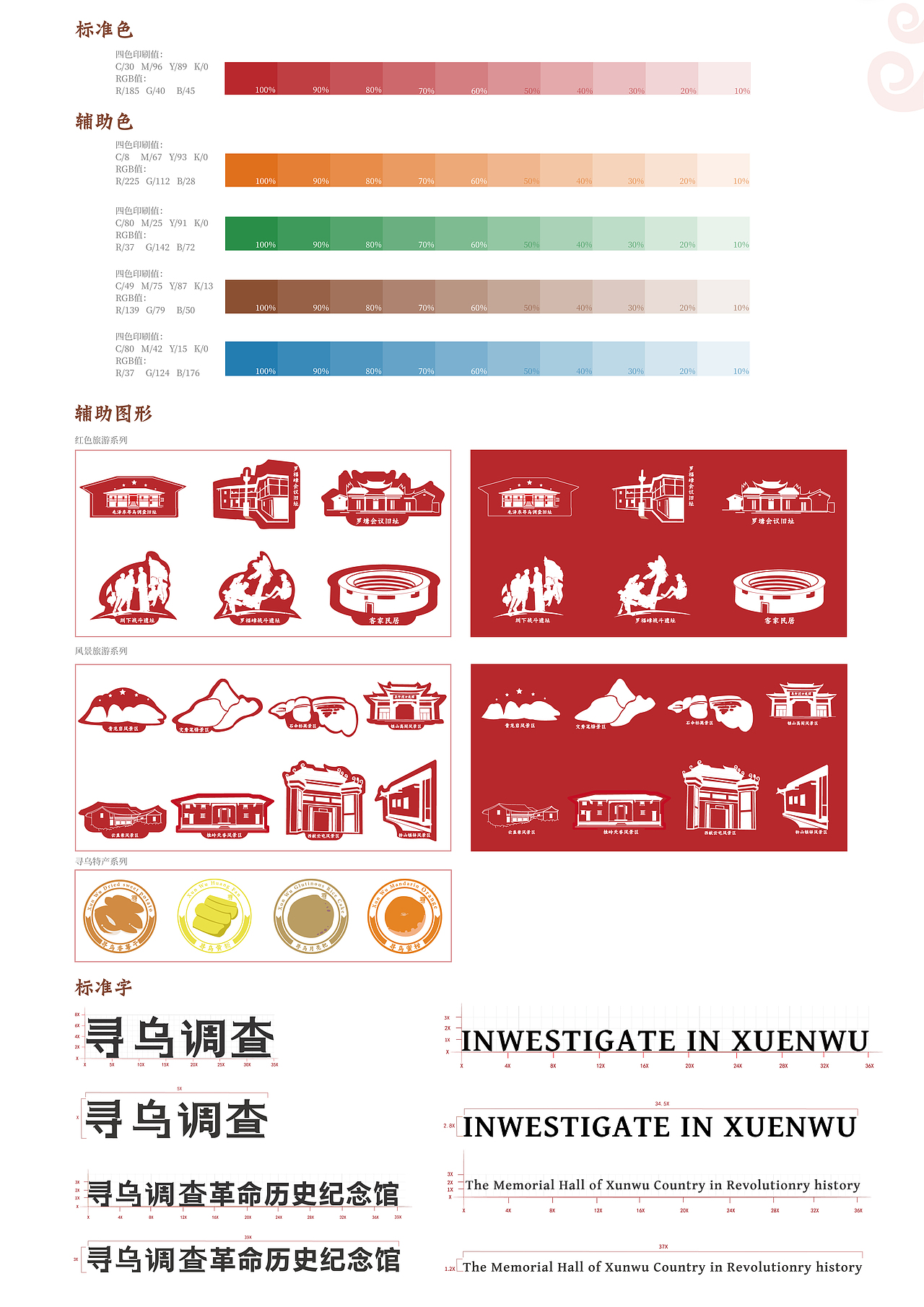 寻红乌旅寻乌调查vi设计