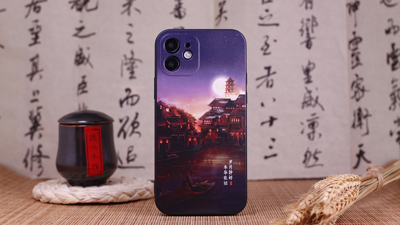 古风情侣手机壳场景实拍+视频（图ZMjQwMDAyNTEy） - 产品摄影 - 站酷设计师健行渐远原创素材 - 站酷ZCOOL
