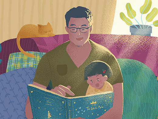 沙发上的休闲时光