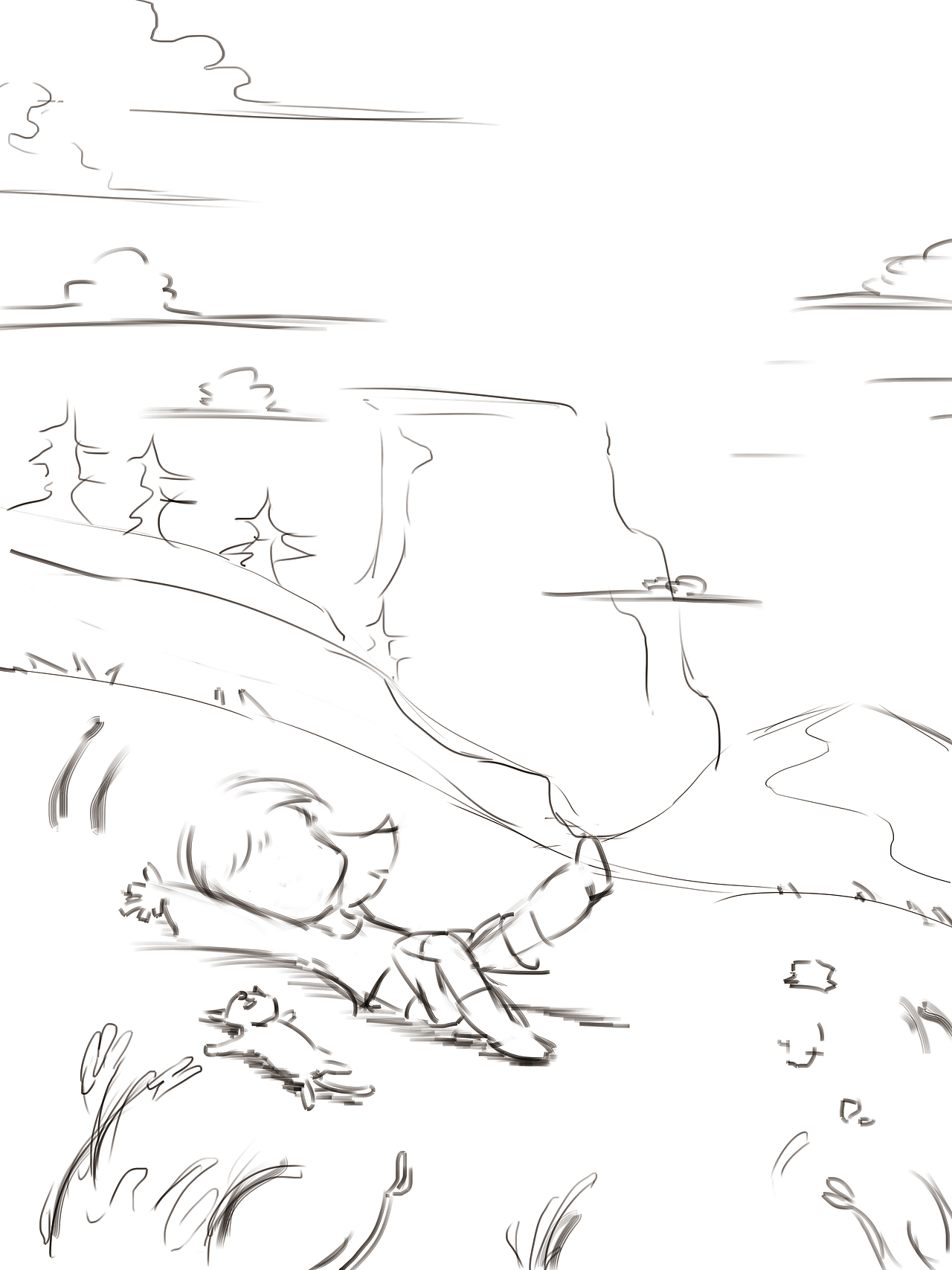 傍晚（图ZMjUyNTYzNjI0） - 儿童插画 - 站酷设计师克里门森原创素材 - 站酷ZCOOL