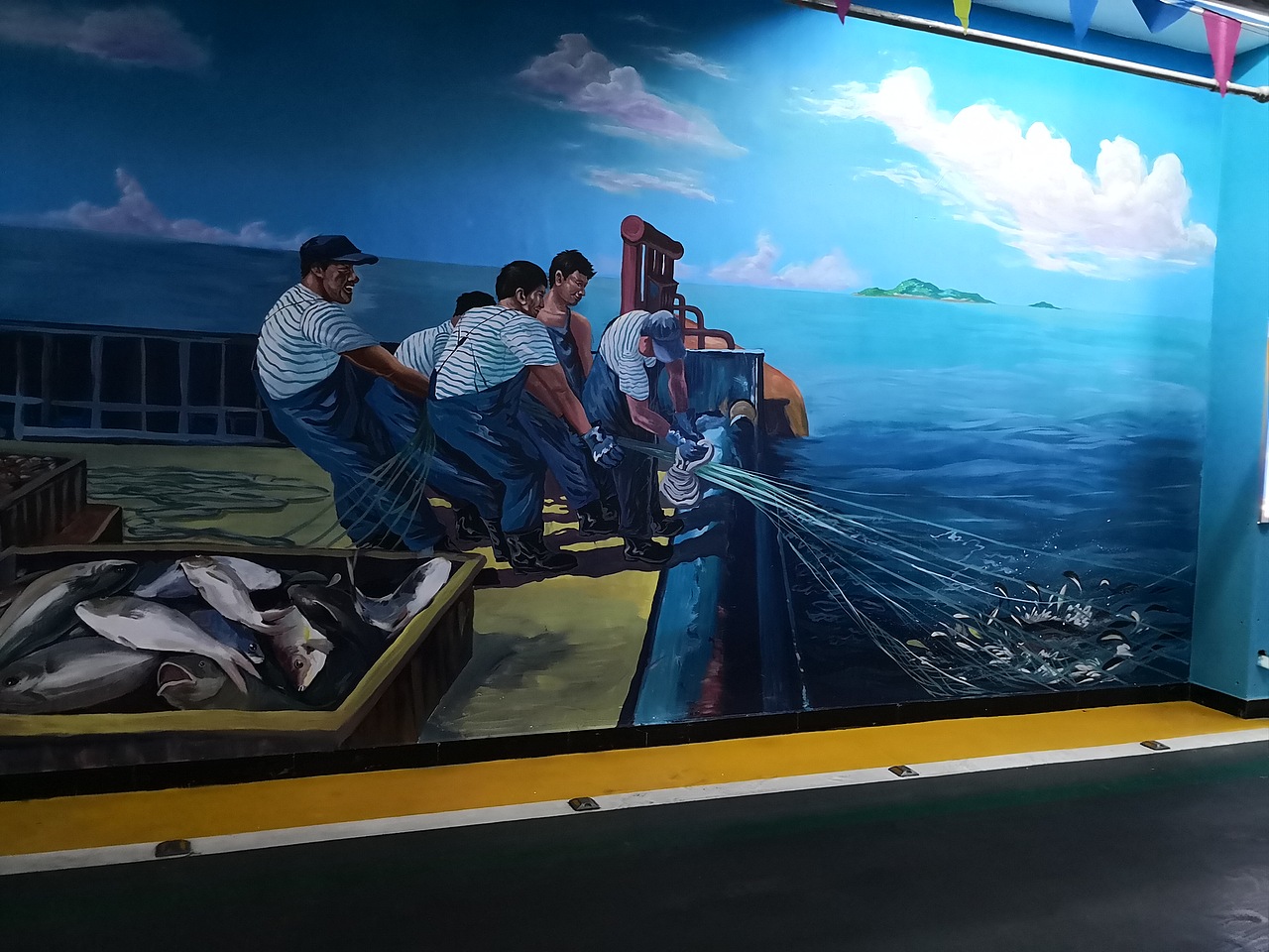 嗨海大厨小鲜匠心小馆壁画