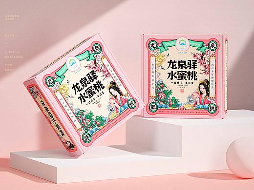 桃园义水蜜桃包装设计