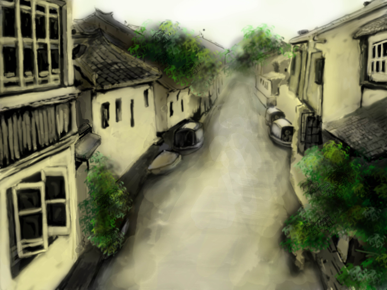 水墨江南#动漫作品#（图ZMTQ2NjQ2MzY=） - 其他动漫 - 站酷设计师那些花开的日子zy原创素材 - 站酷ZCOOL