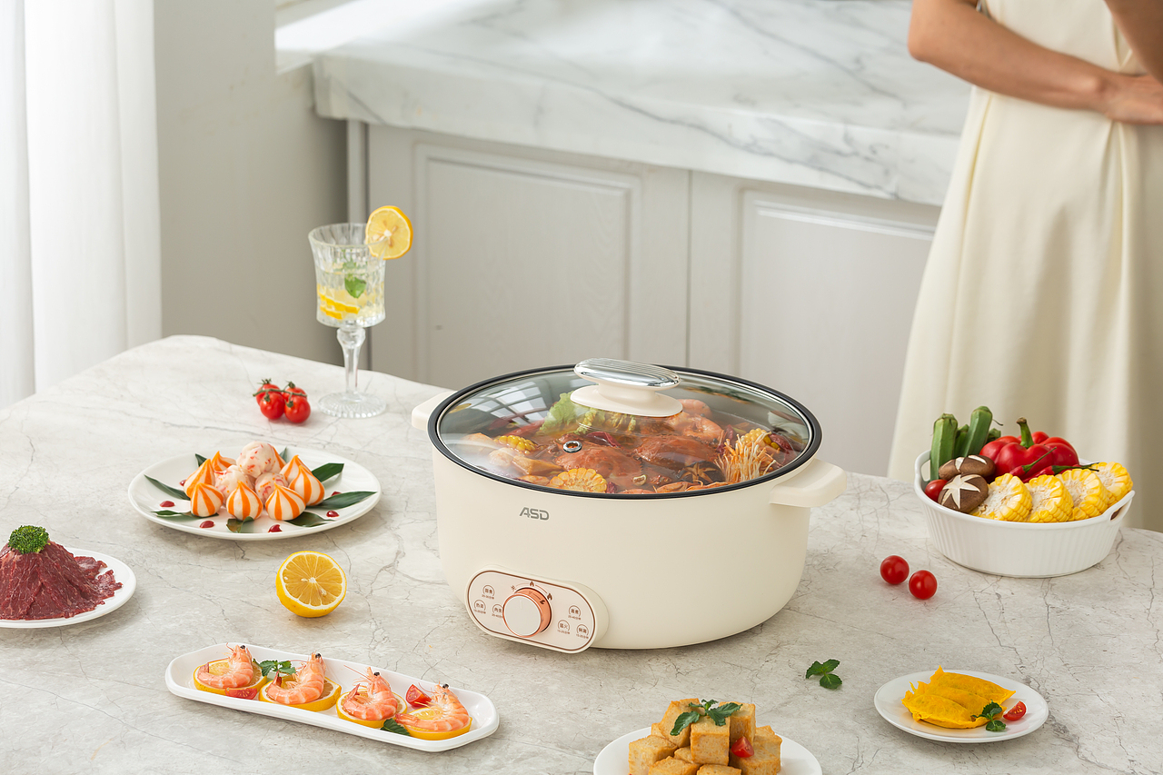 珐琅锅电火锅拍摄作品